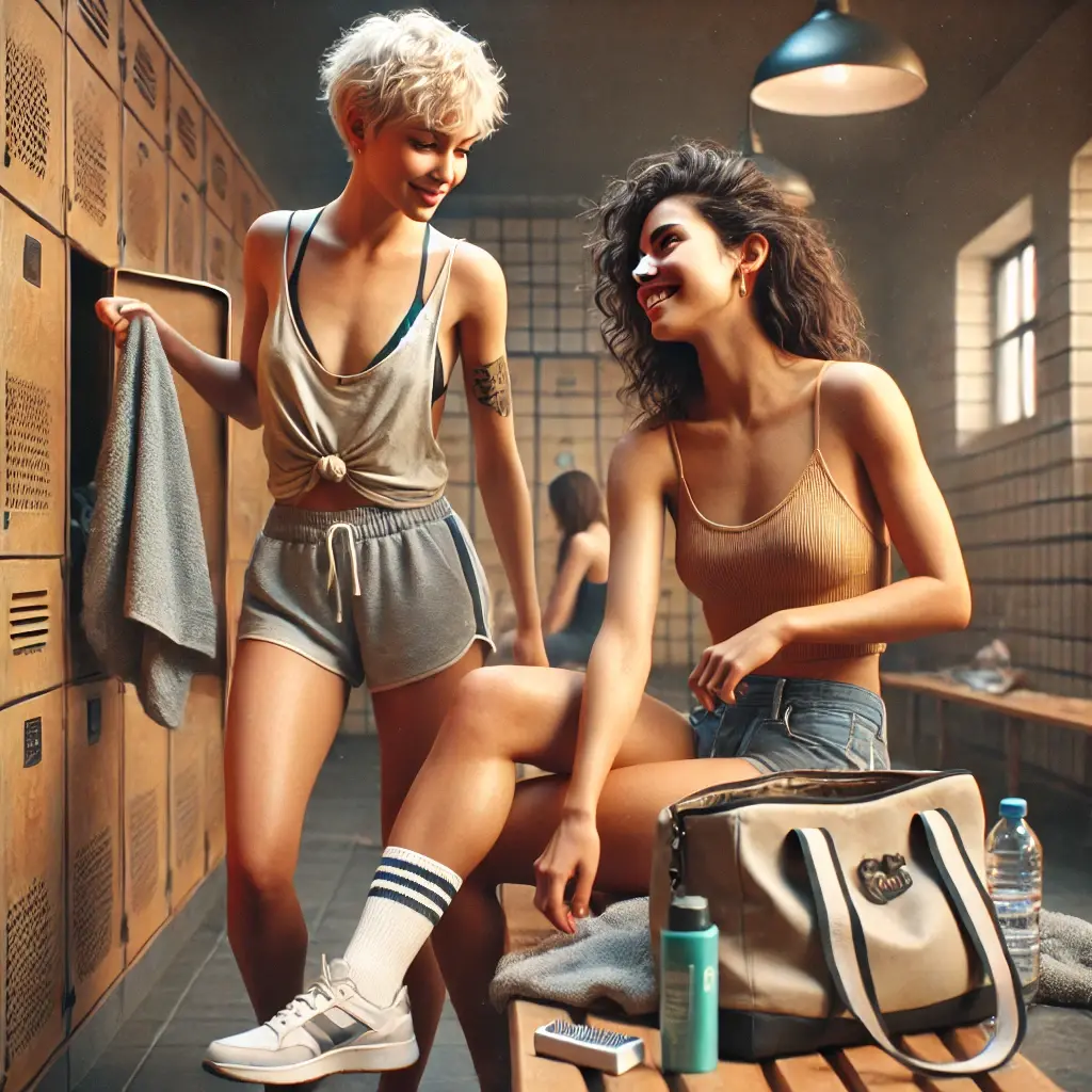 Lena (19) & Zofia (19) in der Umkleide